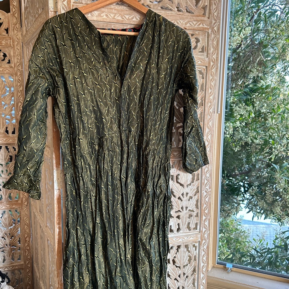 Vintage Elegant Green Dress